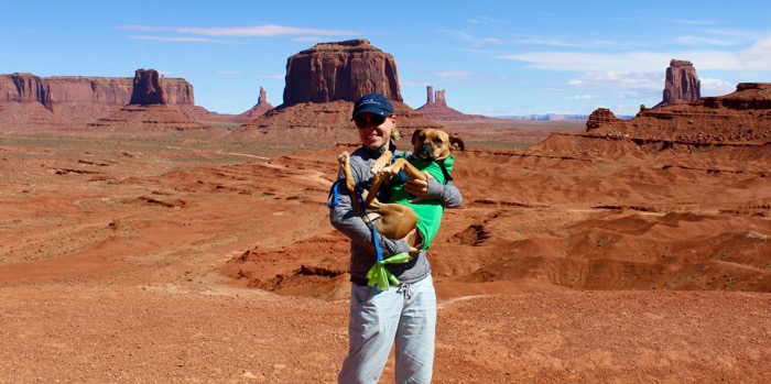 monument valley dog