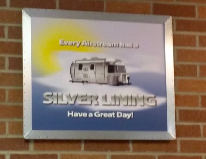 airstream silver lining sign