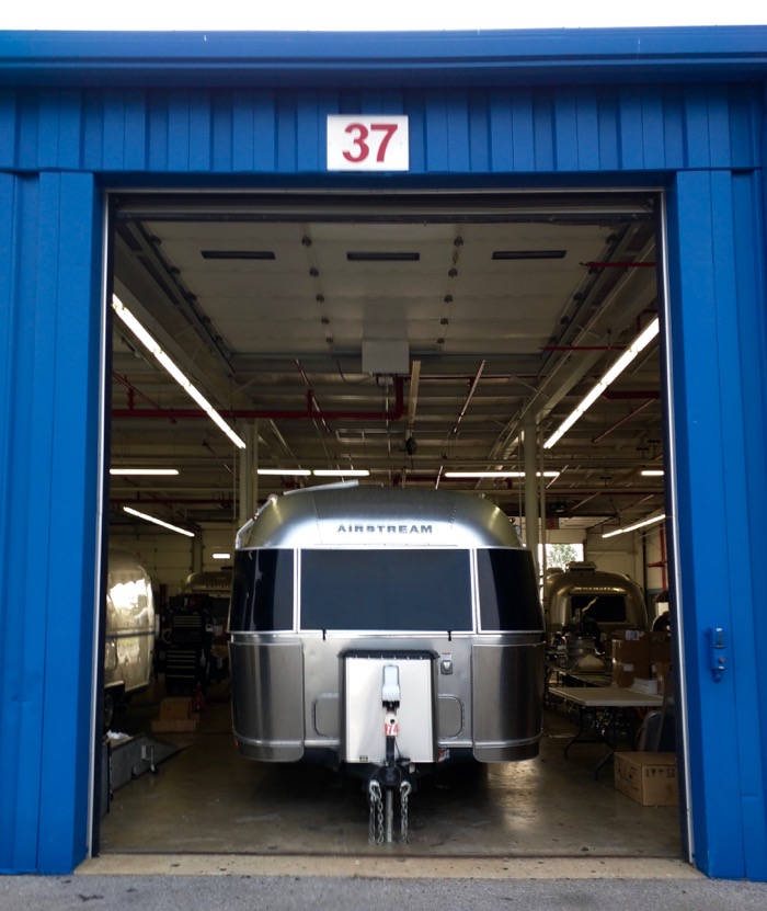 airstream in service bay