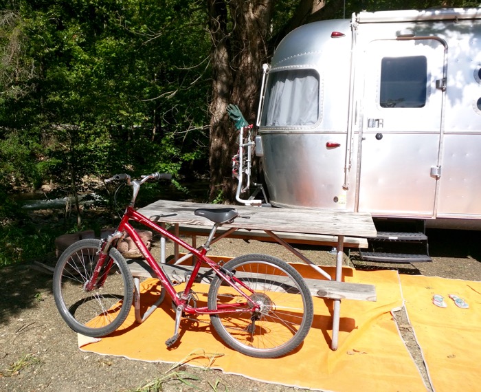 airstream and beach cruisers