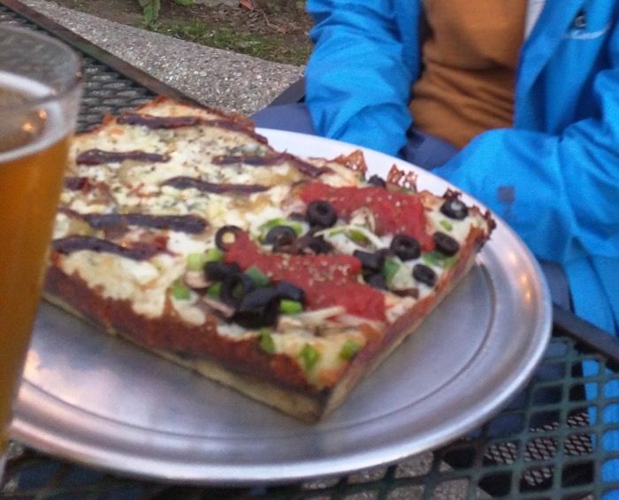 detroit pizza from via 313