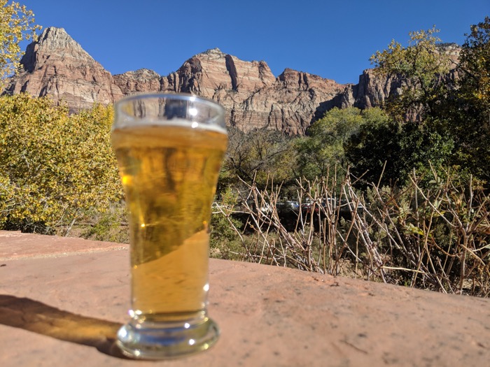 Zion Brewery view