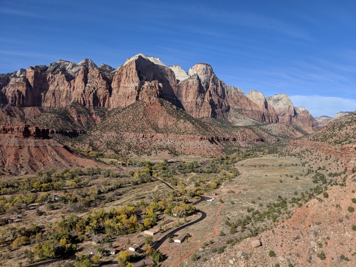 view from Watchman Trail