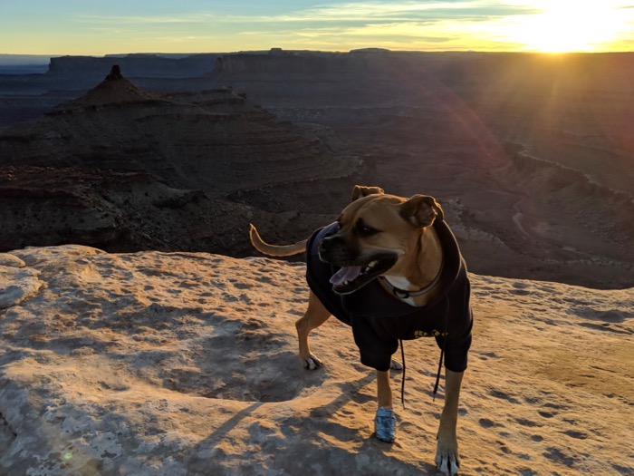 sunset on the west rim, dead horse point state park