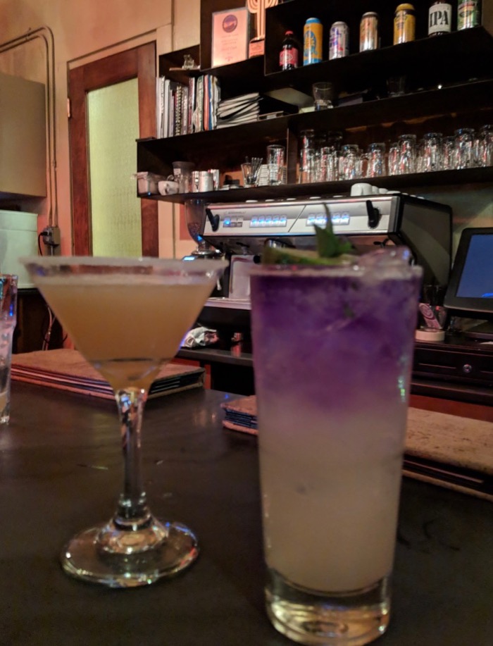 cocktails at Cup Cafe in Hotel Congress