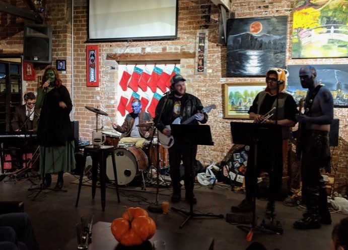 Guardians of the Galaxy-themed band at Borderlands brewing in Tucson