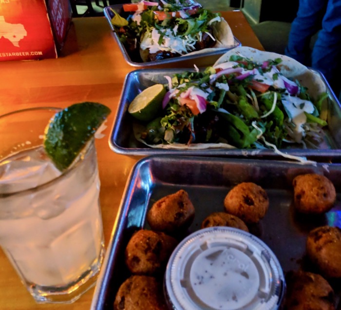 Turf n Surf tacos in Austin