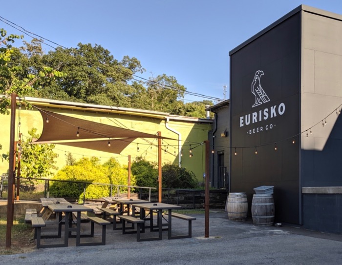 patio at Eurisko Brewing