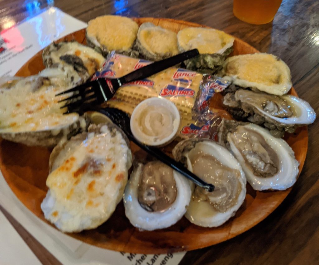 oysters at Station in Apalachicola