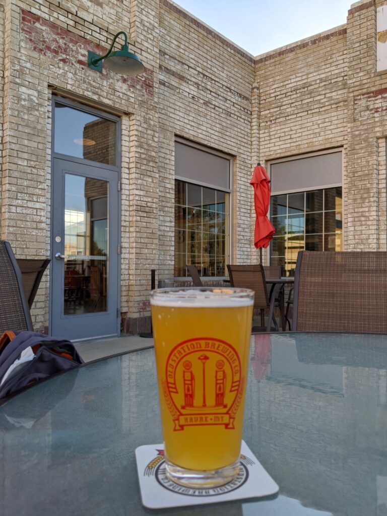 Old Station Brewing patio