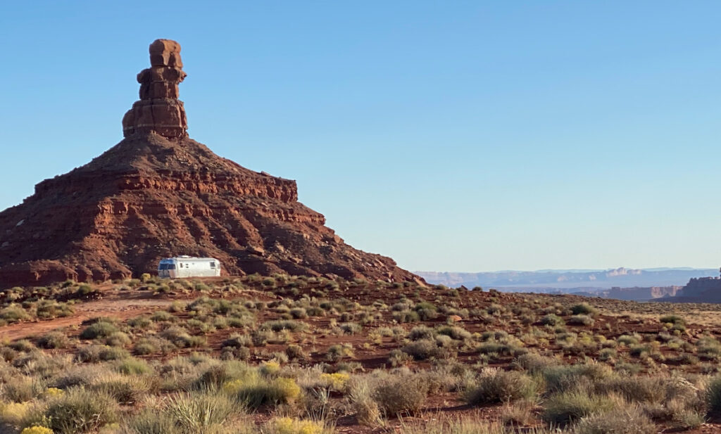 the Airstream in Valley of the Gods