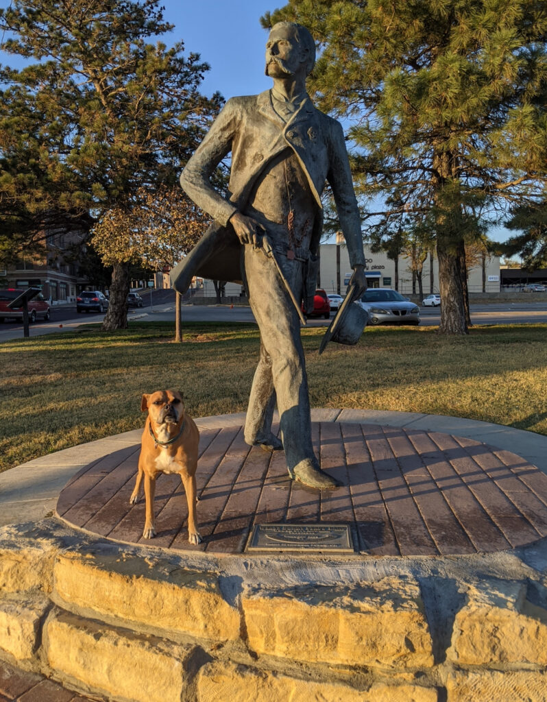 Bugsy and the Wyatt Earp statue