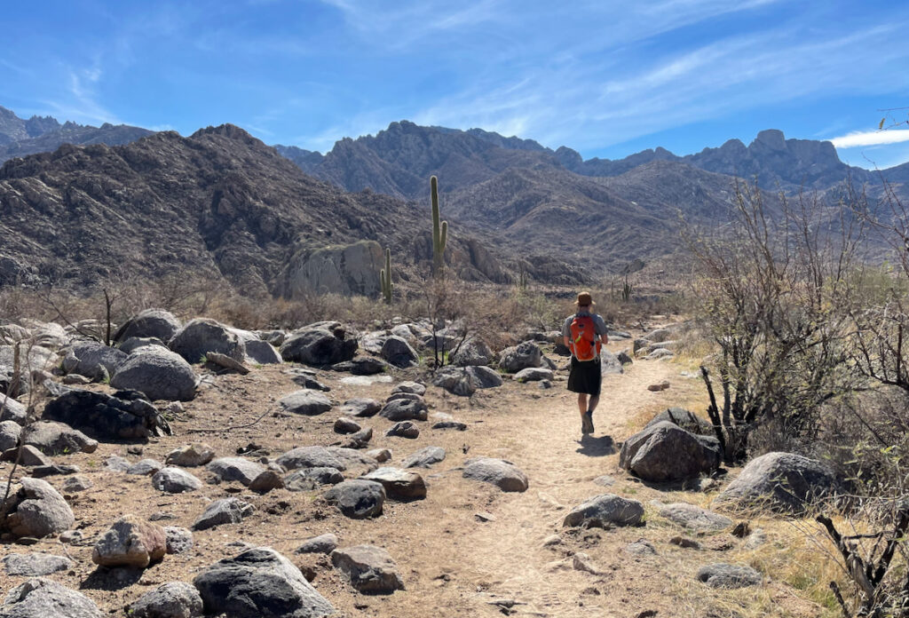 the Sutherland Trail in Catalina Mountains State Park