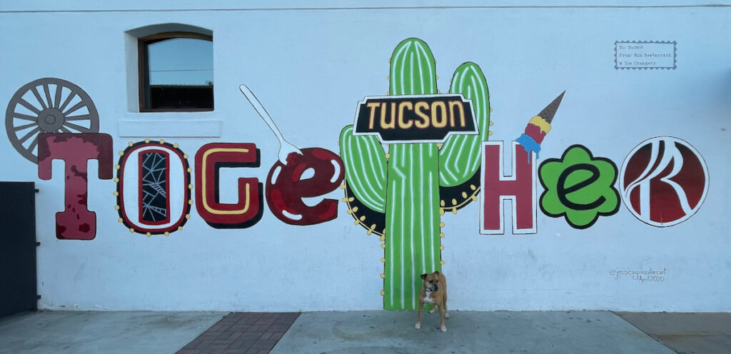 Bugsy at the Tucson Together mural