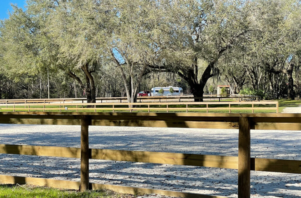 the Airstream in the distance at Black Prong