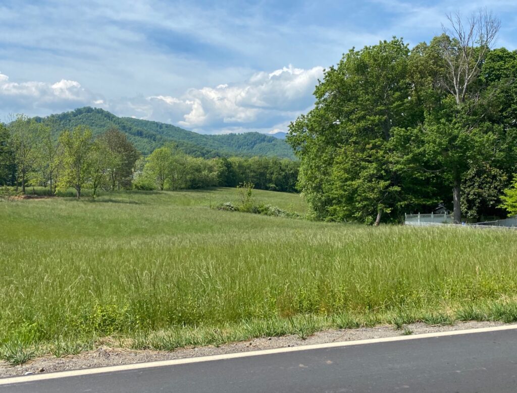 cycling through the countryside near Asheville