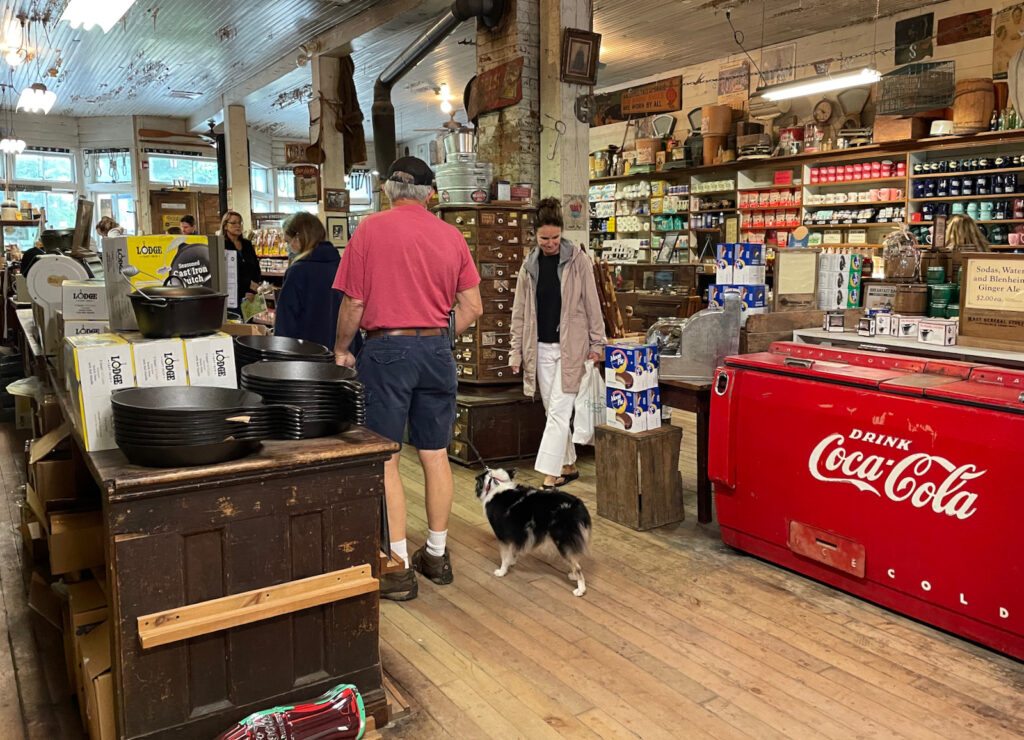 cute and touristy Mast General Store in Valle Crucis