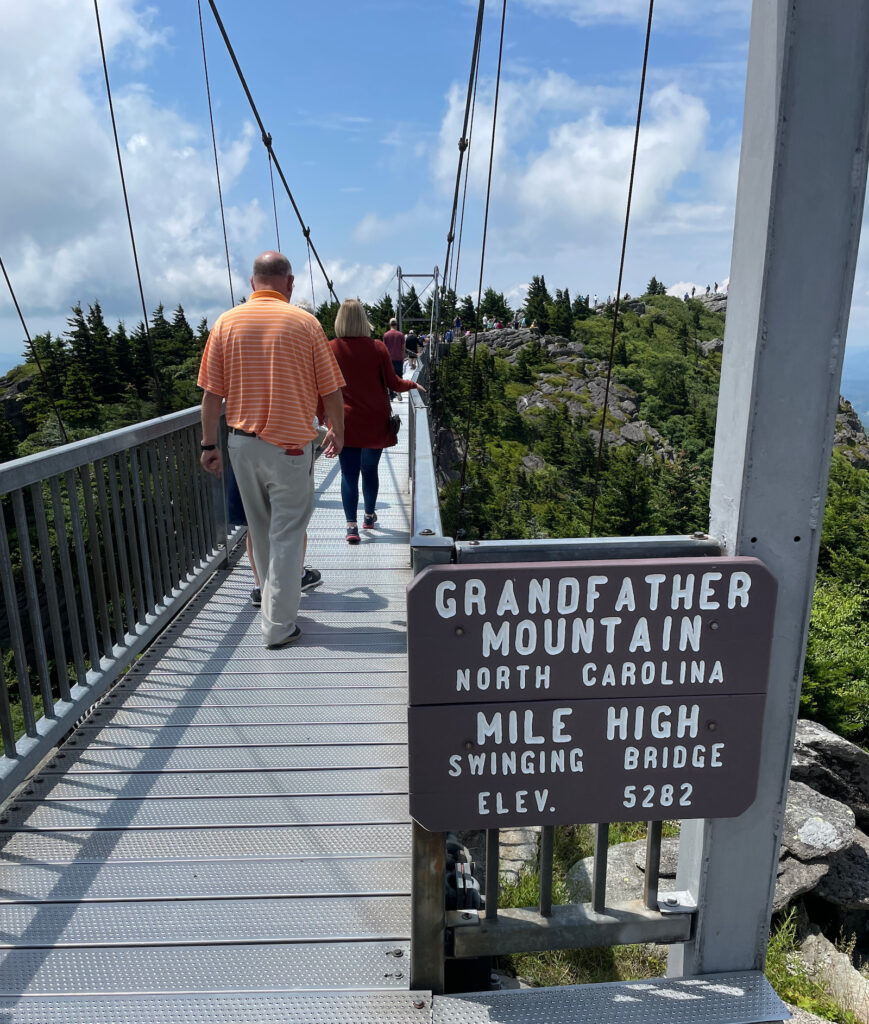 Mile High Swinging Bridge on Grandfather Mountain