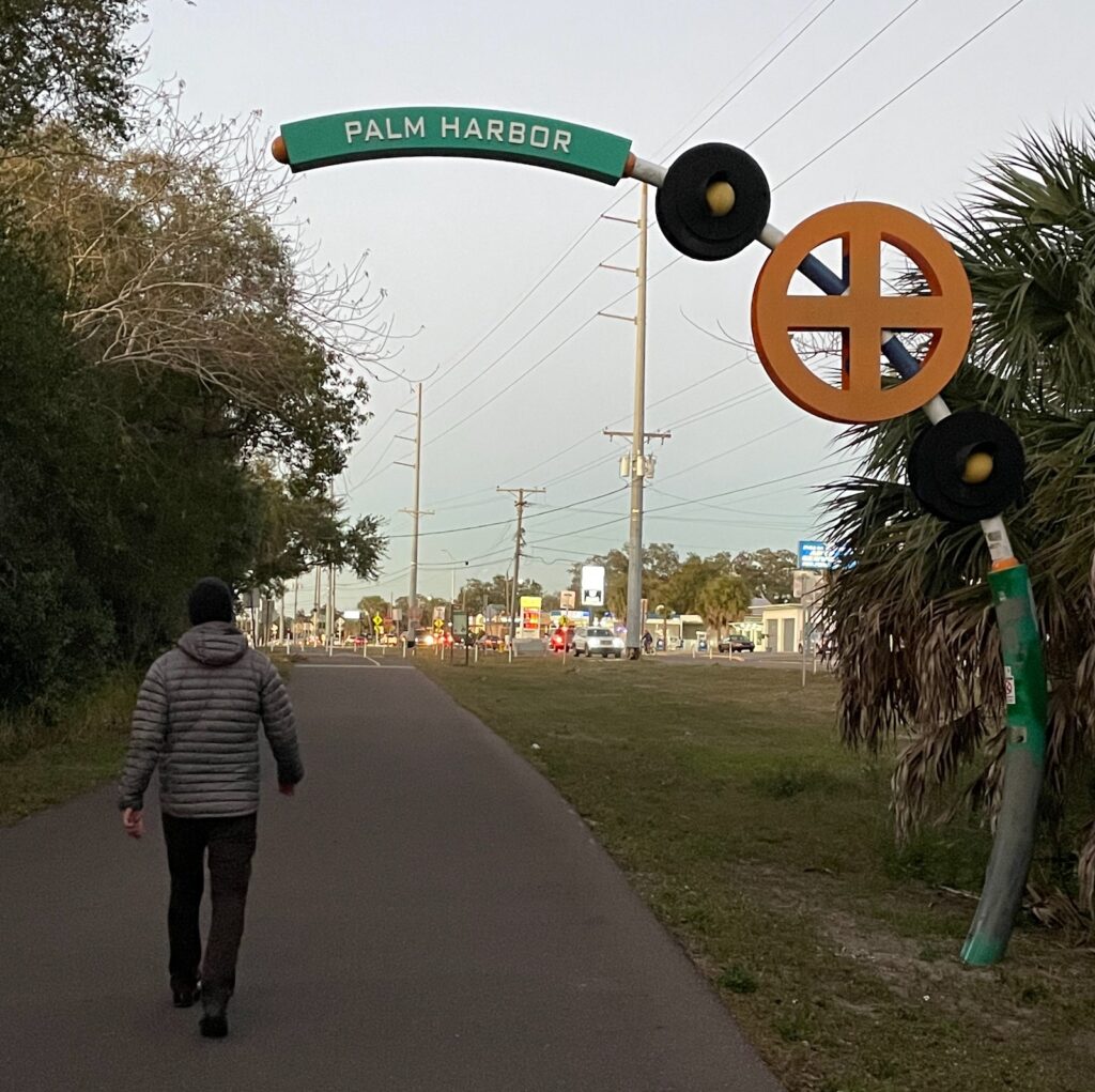 walking the pinellas trail in palm harbor