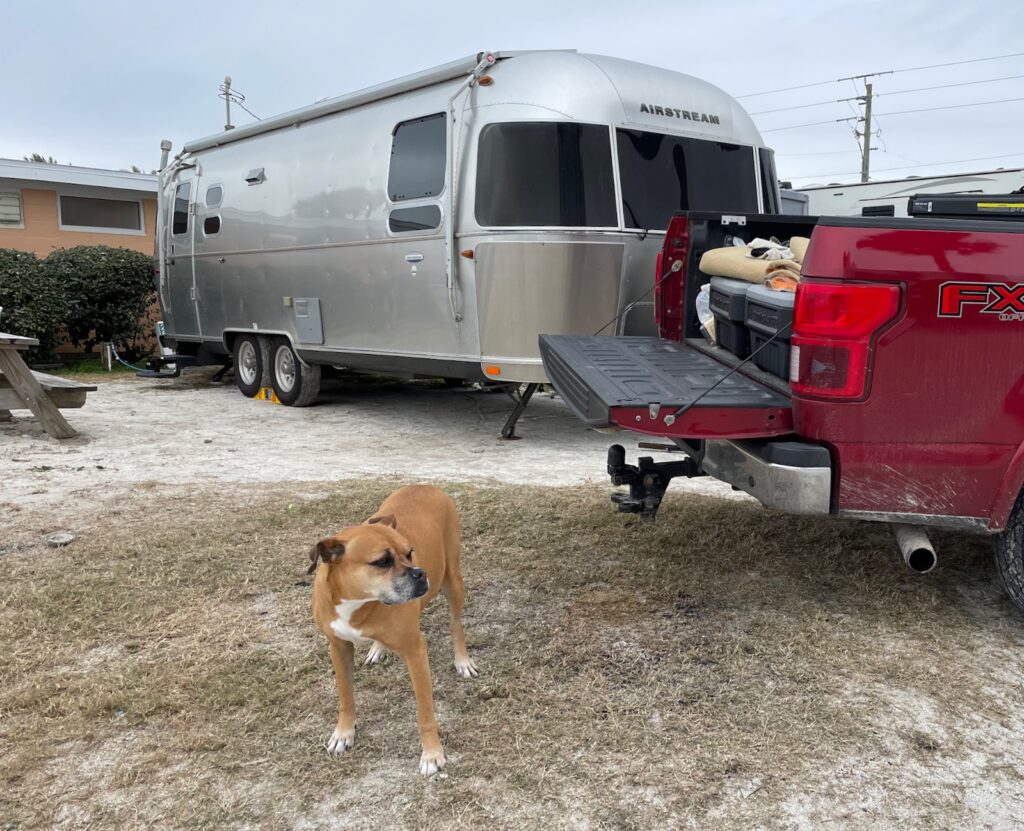the Airstream at Coral Sands RV Park