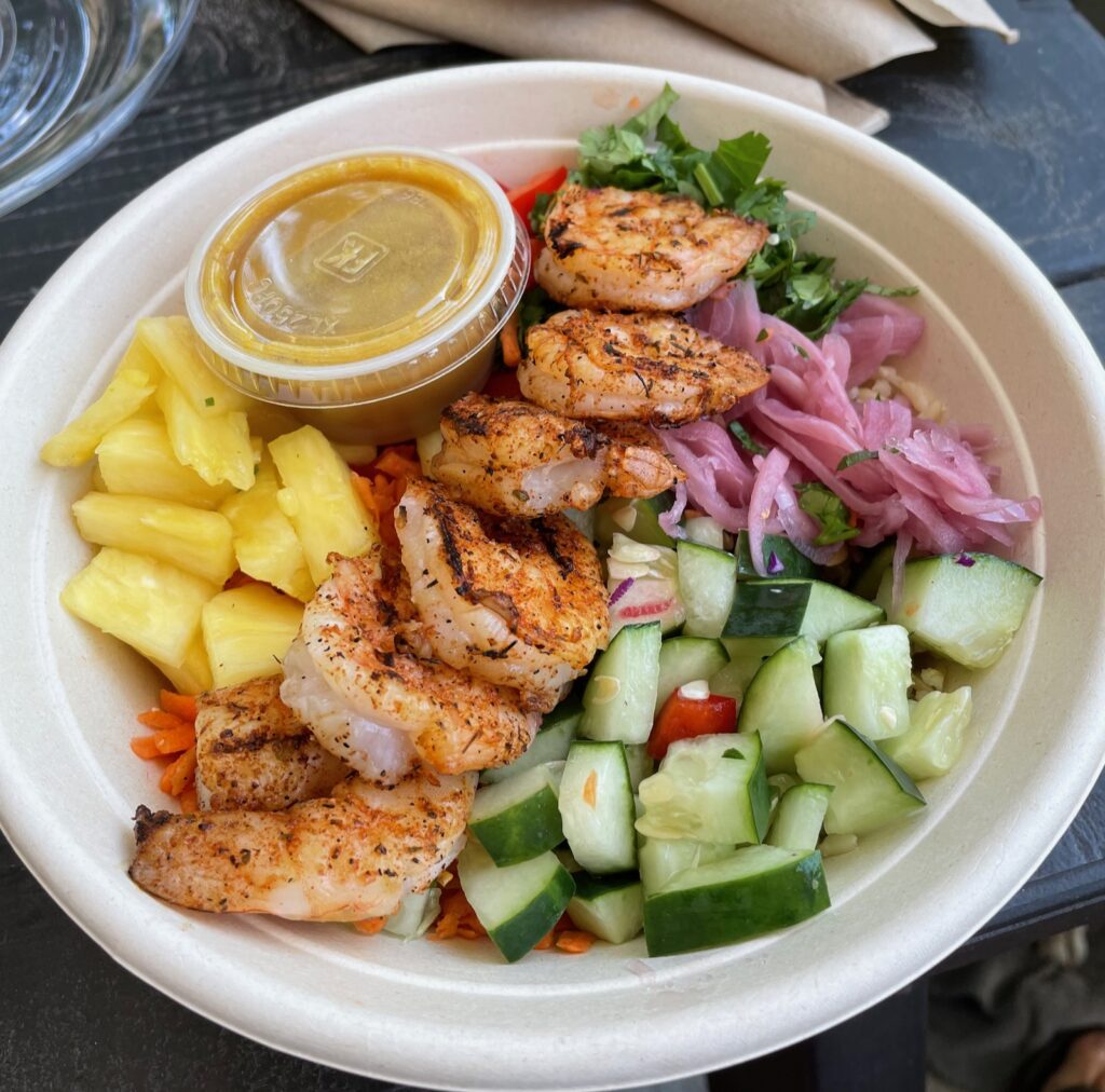 shrimp bowl from Crave