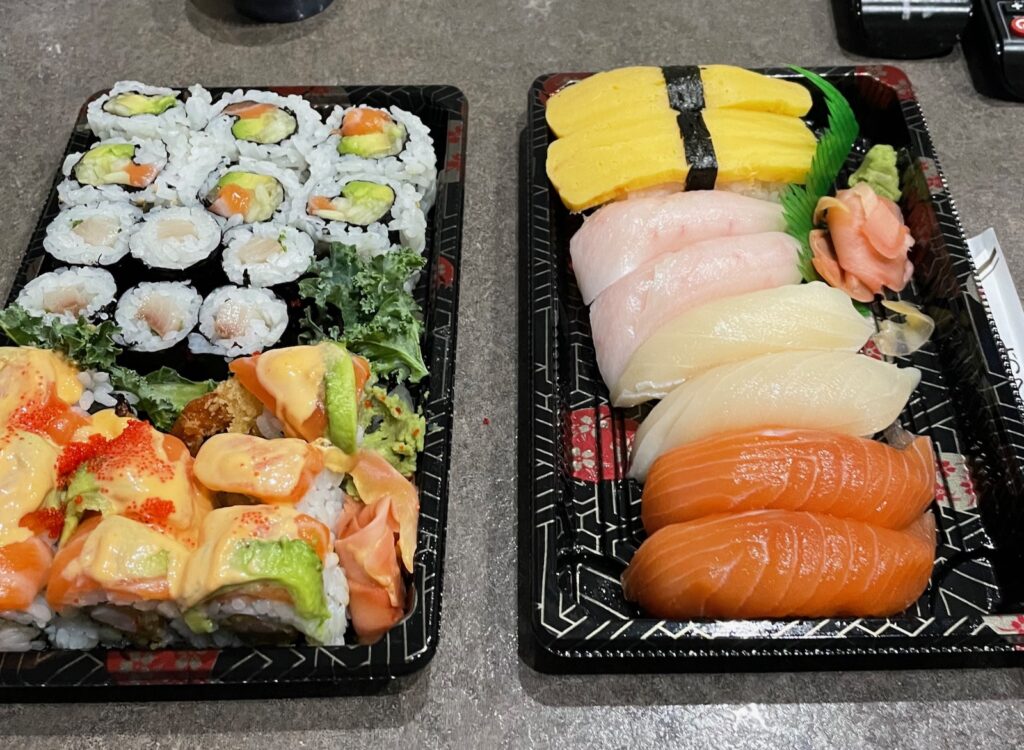 sushi from Hanabi in Duluth