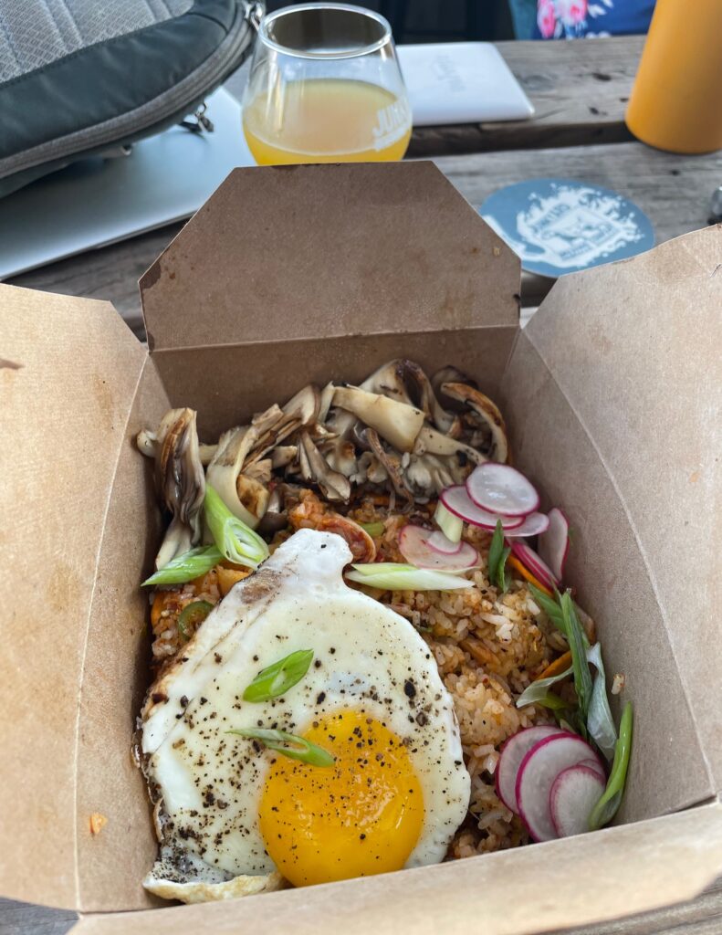 kimchi rice bowl from Sol Ave Kitchen