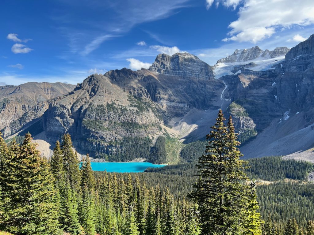 Moraine Lake in the distance