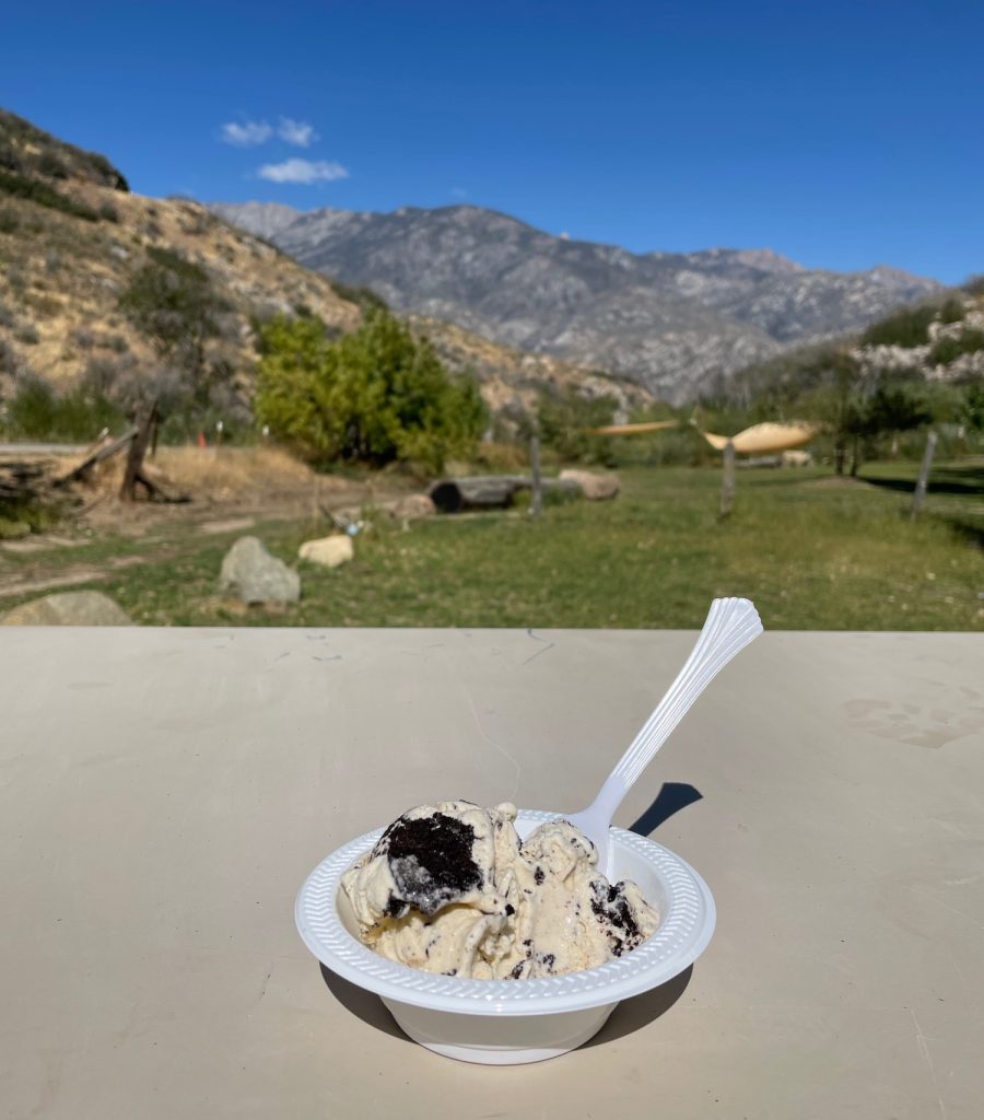 ice cream in Kings Canyon