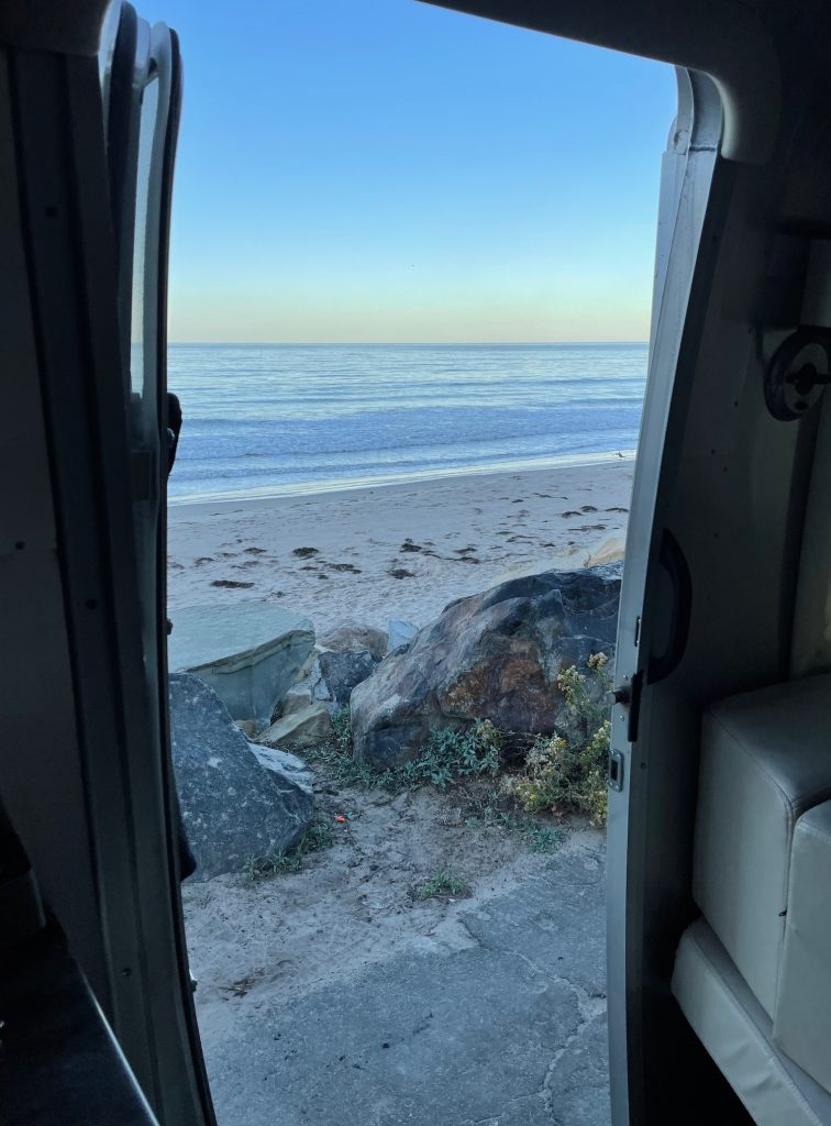 the view from the Airstream door
