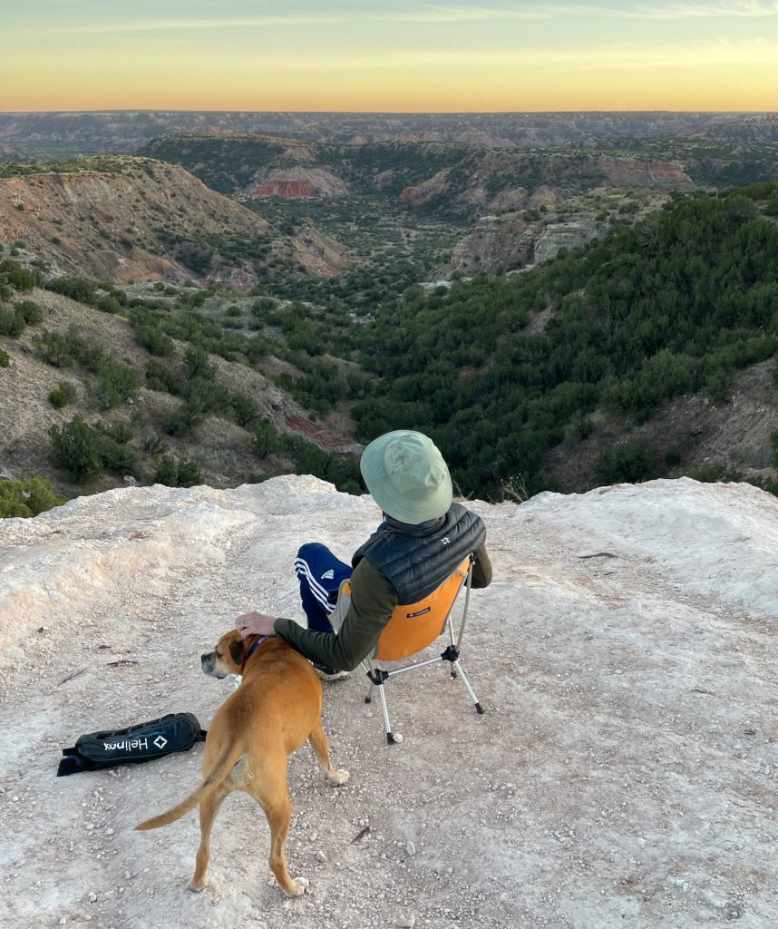our vista point over Palo Duro Canyon