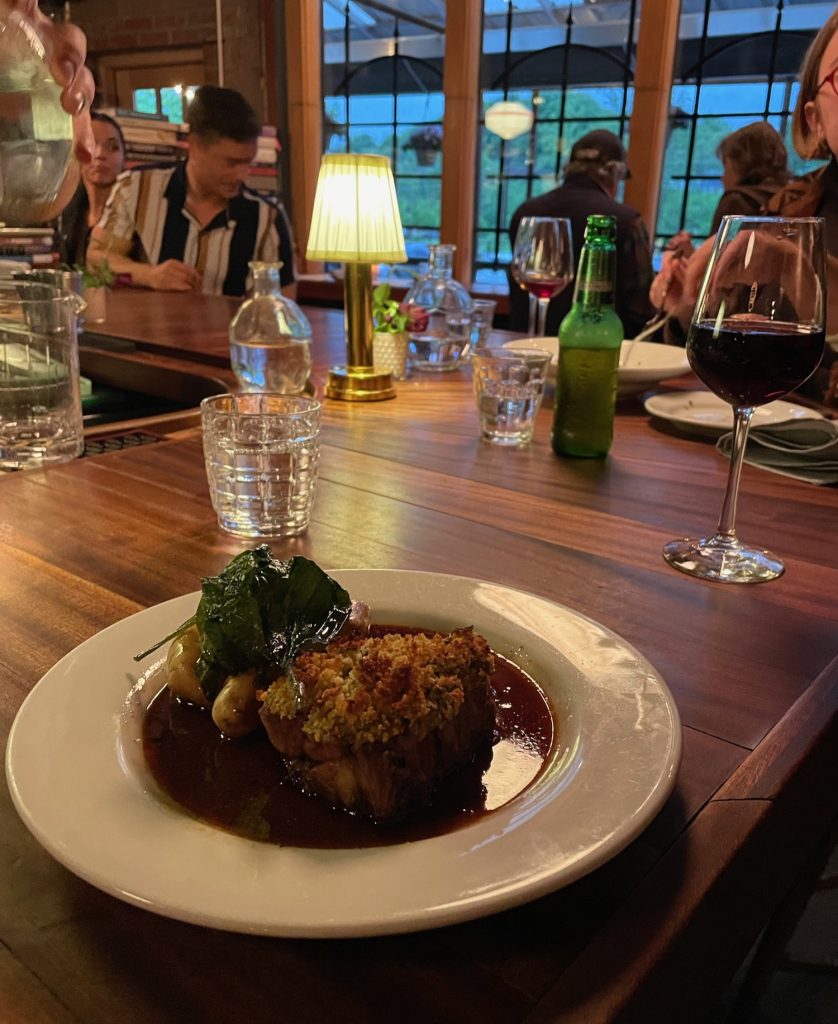 dinner at Bull and Beggar