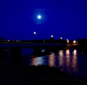 moon over the chippewa river