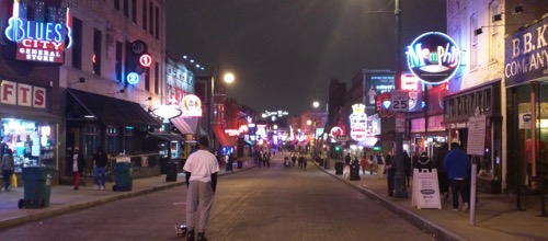 beale street at night