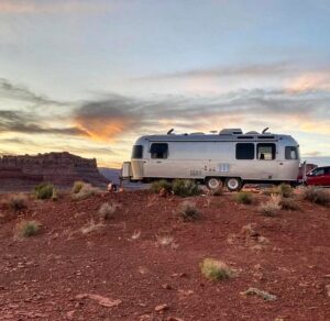 airstream in Valley of the Gods