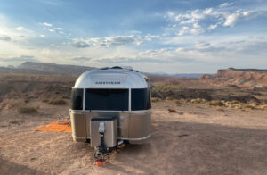 the Airstream near Capitol Reef