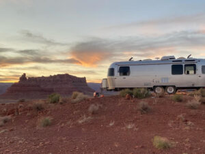 boondocking Airstream at Valley of the Gods