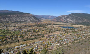 view from Raiders Ridge trail in Durango