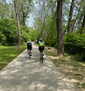 cycling on the French Broad River Greenway