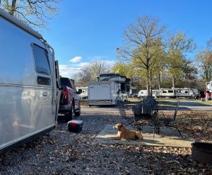 our campsite at the Nashville KOA