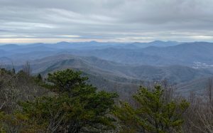 Blue Ridge vista from the summit of Graybeard Mountain