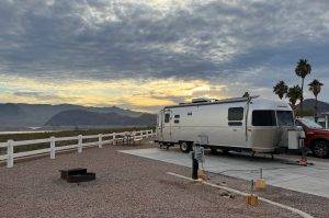morning Airstream at Lake Mead