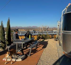 our campsite at Las Cruces KOA